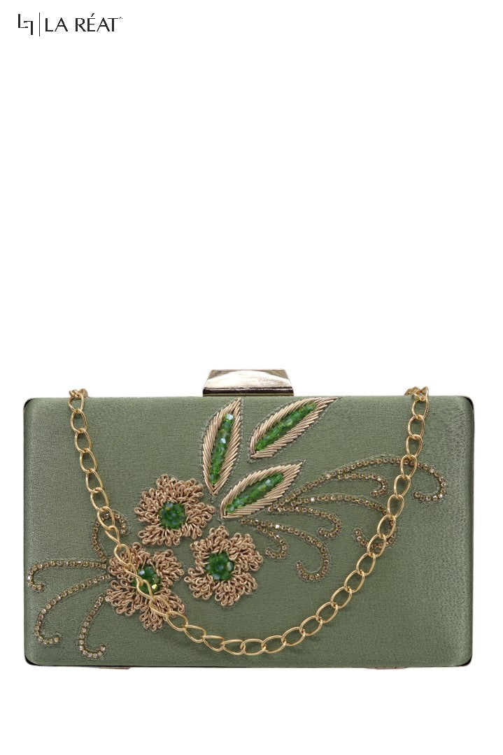 La Reat's Sati Women's Bridal Fancy Party Hand Embroidery Potli Bags, Ladies Purse Wallets, Evening Clutches, Handbags.