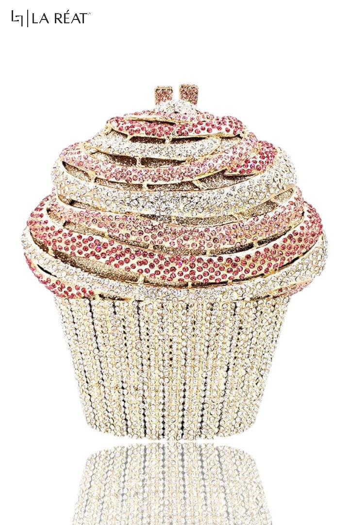 LA Reat Ice cream Shape Crystal Evening Bag Rhinestone Clutches Bags Luxury Design