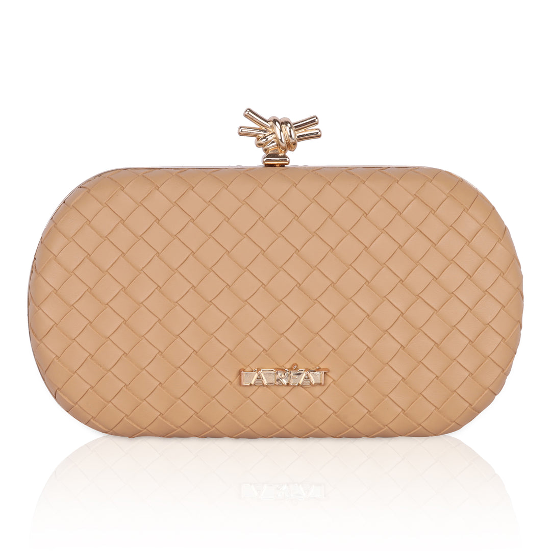 La Reat's Mate Women's Owal Box Clutch Purse