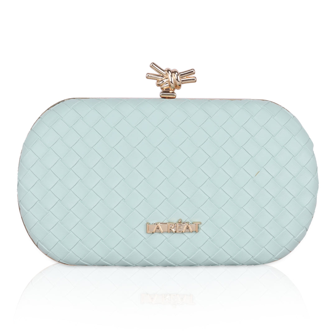 La Reat's Mate Women's Owal Box Clutch Purse