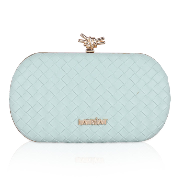 La Reat's Mate Women's Owal Box Clutch Purse