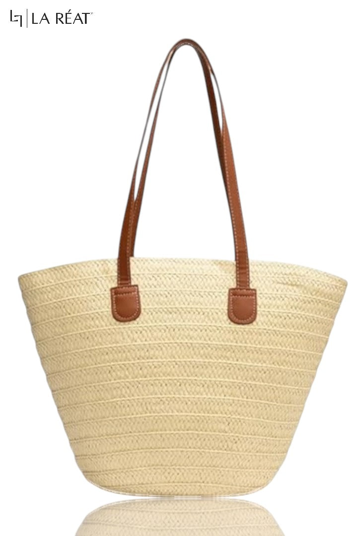 La Reat's Ecojute  Straw Wicker Handmade Boho Summer Beach Classic Shoulder Bag