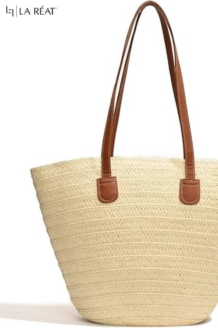 La Reat's Ecojute  Straw Wicker Handmade Boho Summer Beach Classic Shoulder Bag