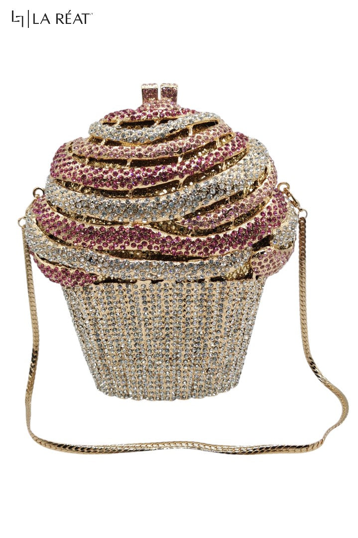 LA Reat Ice cream Shape Crystal Evening Bag Rhinestone Clutches Bags Luxury Design