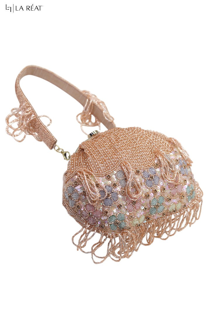 La Reat's Vintage Spark  Women's Bridal Fancy Party Hand Embroidery Potli Bags, Ladies Purse Wallets, Evening Clutches, Handbags.