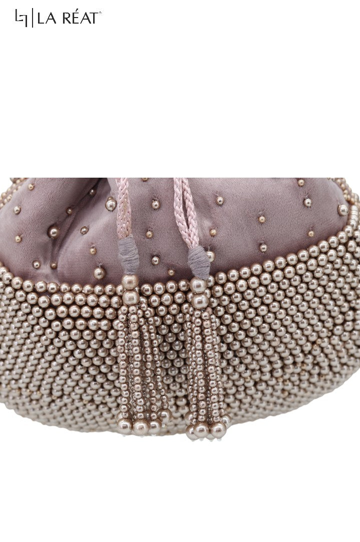 La Reat's Motis Women's Bridal Fancy Party Hand Embroidery Potli Bags, Ladies Purse Wallets, Evening Clutches, Handbags.