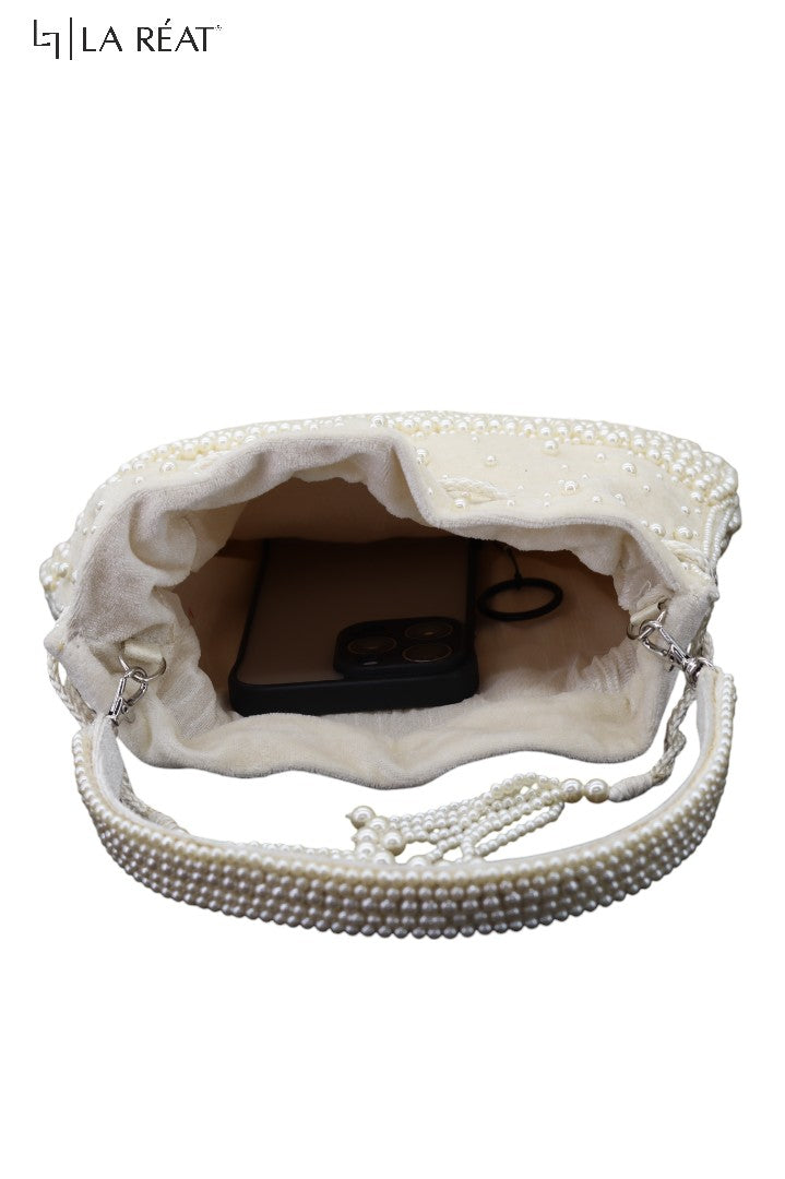 La Reat's Motis Women's Bridal Fancy Party Hand Embroidery Potli Bags, Ladies Purse Wallets, Evening Clutches, Handbags.