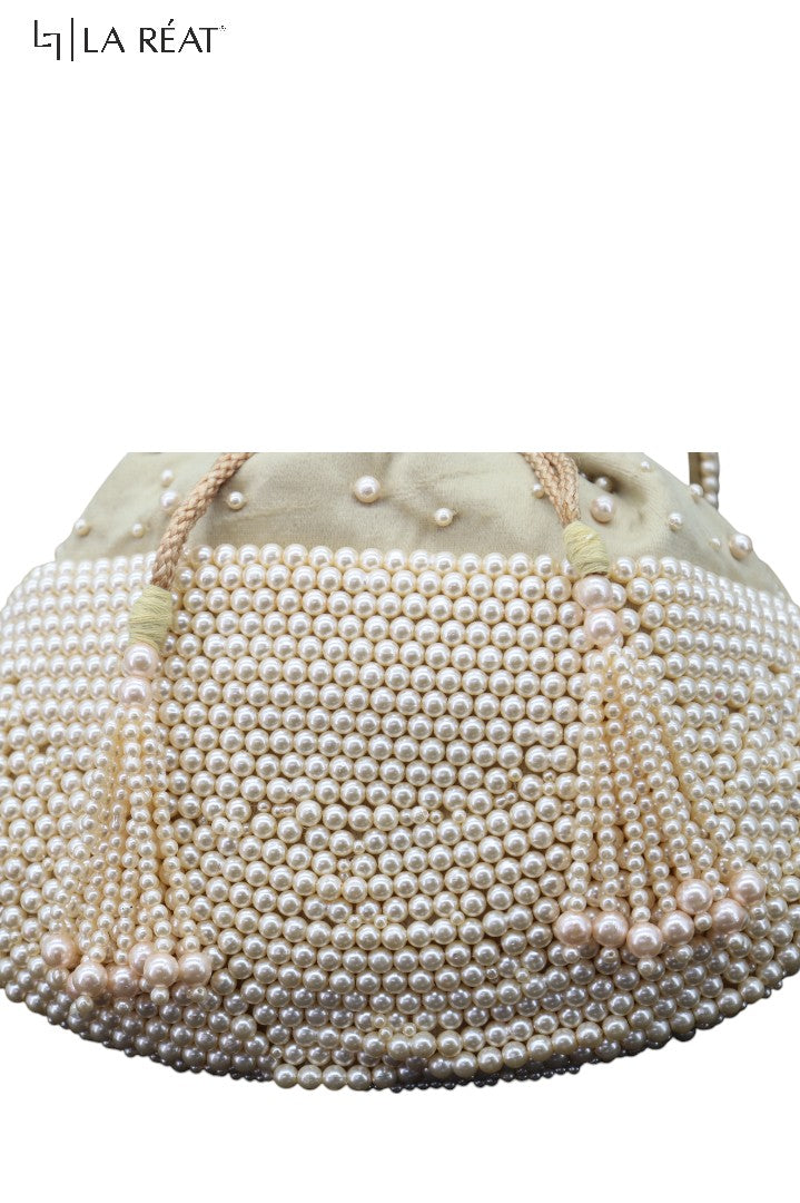 La Reat's Motis Women's Bridal Fancy Party Hand Embroidery Potli Bags, Ladies Purse Wallets, Evening Clutches, Handbags.