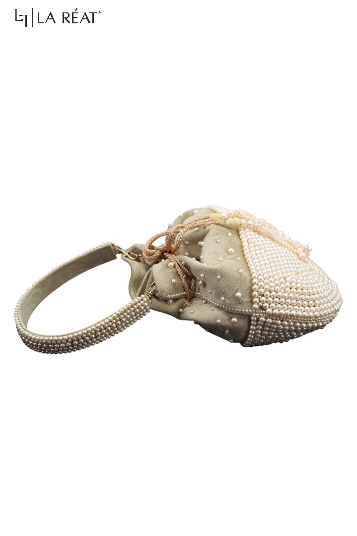 La Reat's Motis Women's Bridal Fancy Party Hand Embroidery Potli Bags, Ladies Purse Wallets, Evening Clutches, Handbags.