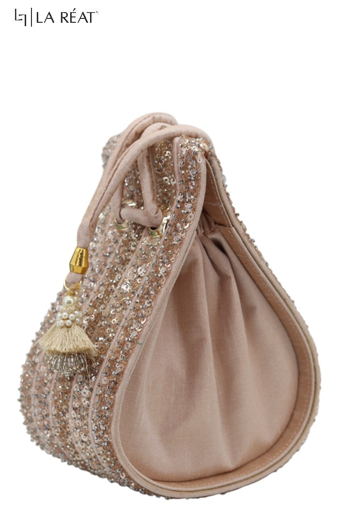 La Reat's Palki Women's Bridal Fancy Party Hand Embroidery Potli Bags, Ladies Purse Wallets, Evening Clutches, Handbags.