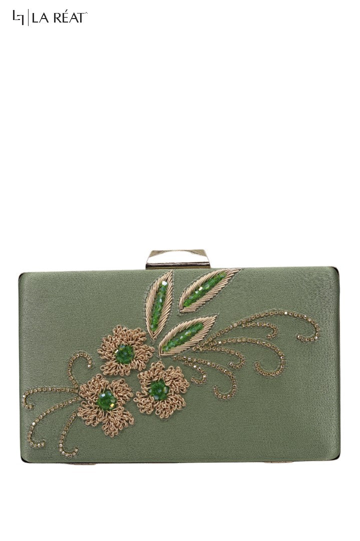 La Reat's Sati Women's Bridal Fancy Party Hand Embroidery Potli Bags, Ladies Purse Wallets, Evening Clutches, Handbags.