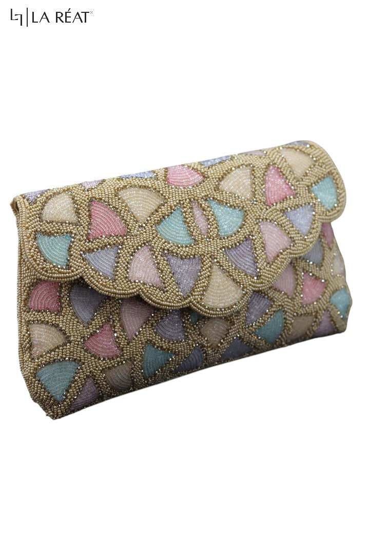 La Reat's  Fagnia Women's Bridal Fancy Party Hand Embroidery Potli Bags, Ladies Purse Wallets, Evening Clutches, Handbags.