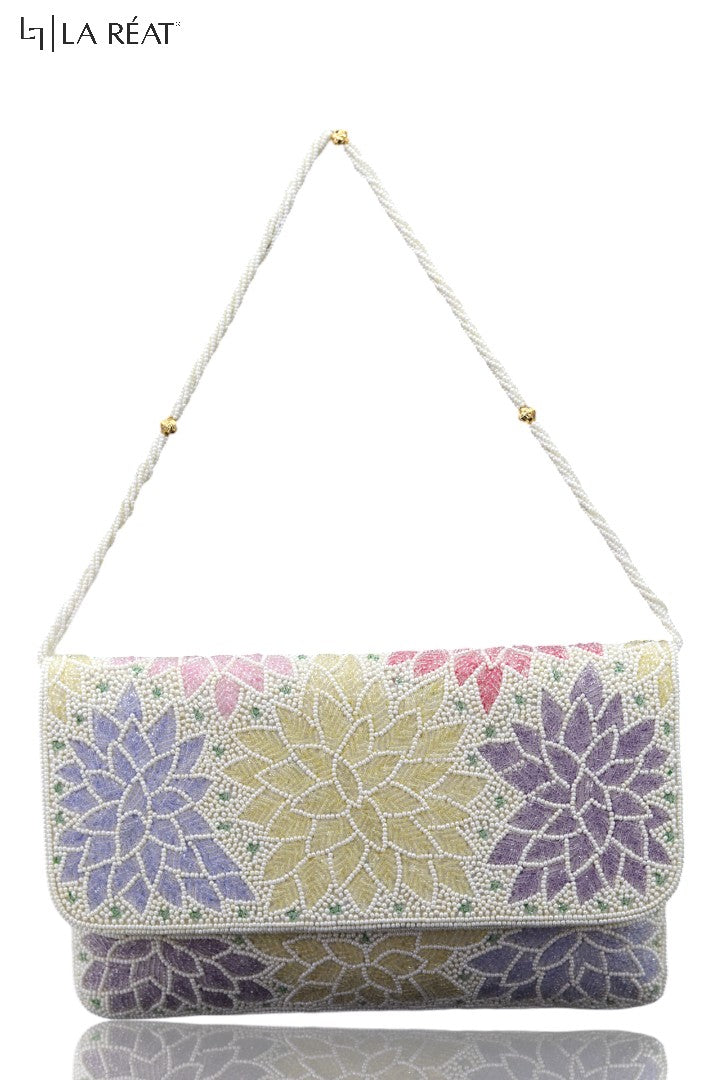 La Reat's  Flory Women's Bridal Fancy Party Hand Embroidery Potli Bags, Ladies Purse Wallets, Evening Clutches, Handbags.